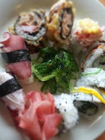 Assorted Sushi Picked from the Buffet
